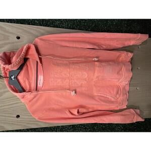 Aeropostale Coral Hoodie with Embroidered Logo